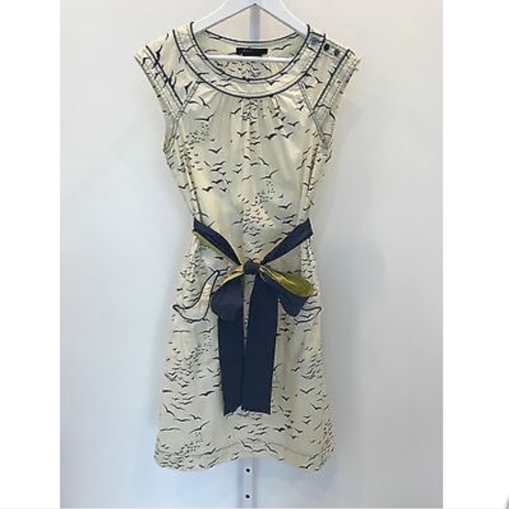 bcbg cotton dress Cotton Eyelet Ruffle Shirt Dress